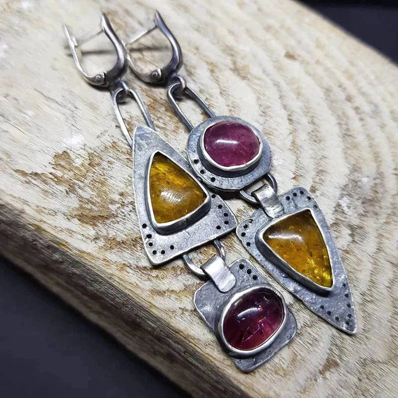 Vintage Triangle Earrings