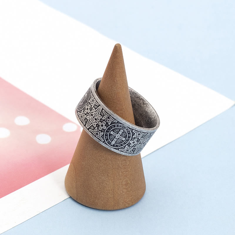 Vintage St. Benedict Catholic Ring