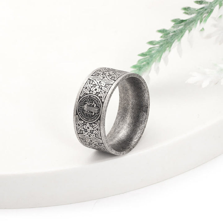 Vintage St. Benedict Catholic Ring