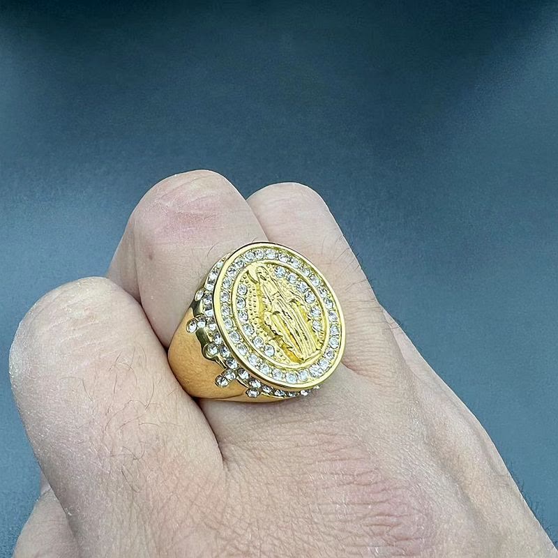 Virgin Mary Stainless Steel Catholic Ring