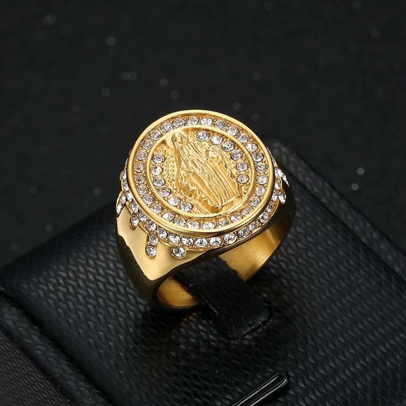 Virgin Mary Stainless Steel Catholic Ring