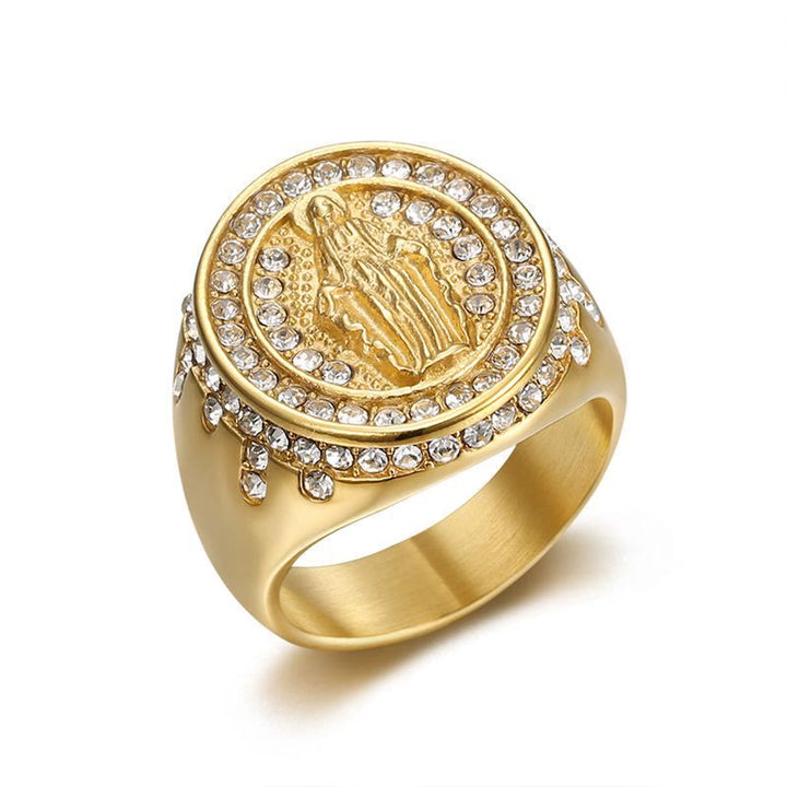 Virgin Mary Stainless Steel Catholic Ring