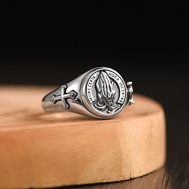 Praying Hands Adjustable Ring