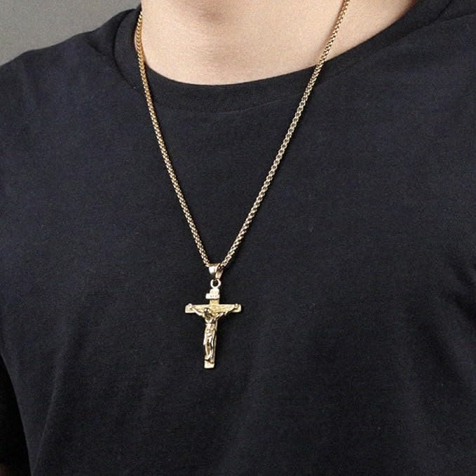 Jewelry Crucifix Pendant Charm Necklace