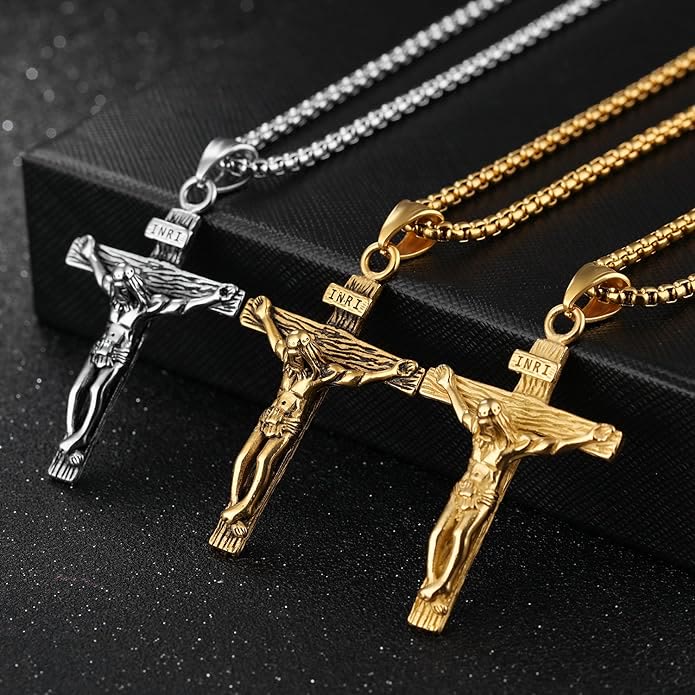 Jewelry Crucifix Pendant Charm Necklace