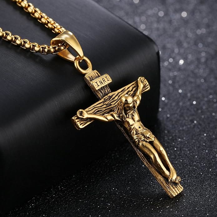 Jewelry Crucifix Pendant Charm Necklace