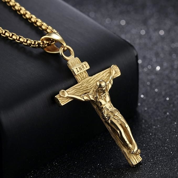 Jewelry Crucifix Pendant Charm Necklace