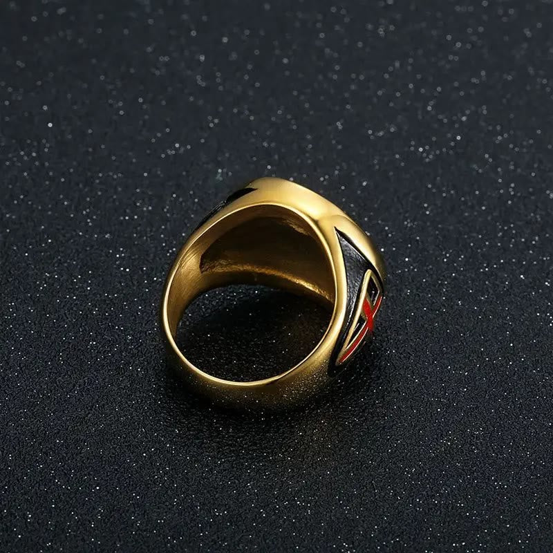 Knight's Armor Shield Protection Titanium Ring