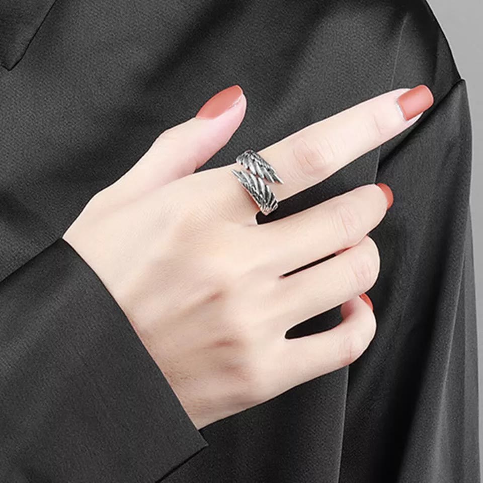 Pure Angel Wings Adjustable Ring