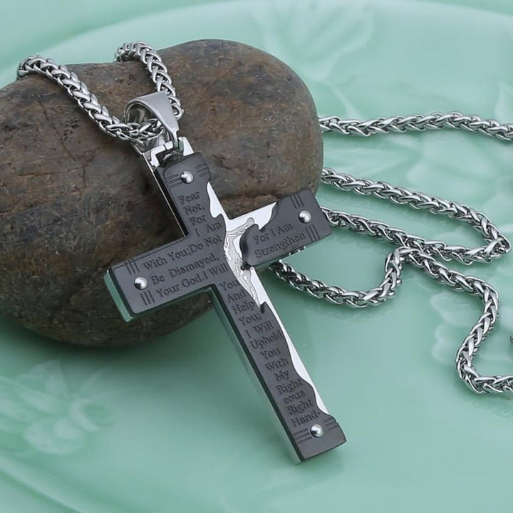Jesus Crucifix Religion Cross Pendant Necklace
