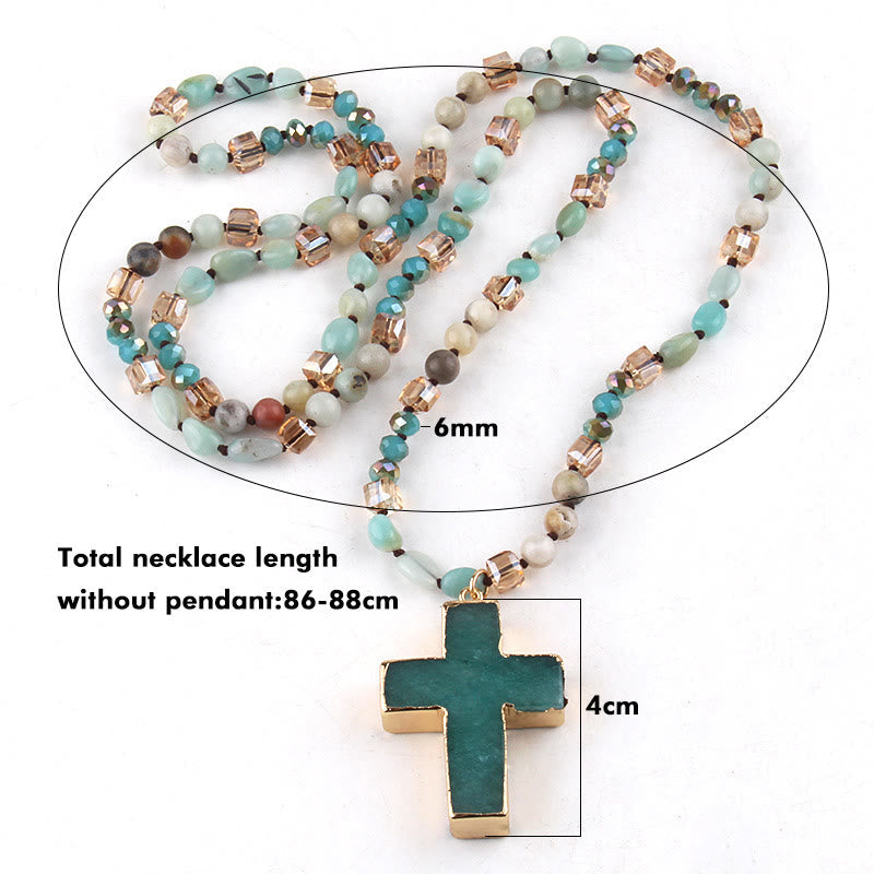 Catholic Cross Pendant Christian Necklace Religious Jewelry