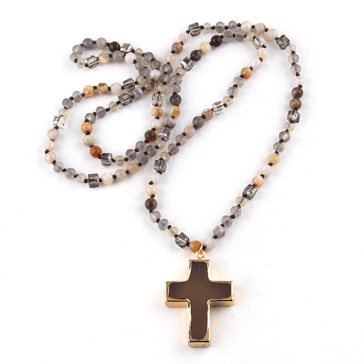 Catholic Cross Pendant Christian Necklace Religious Jewelry