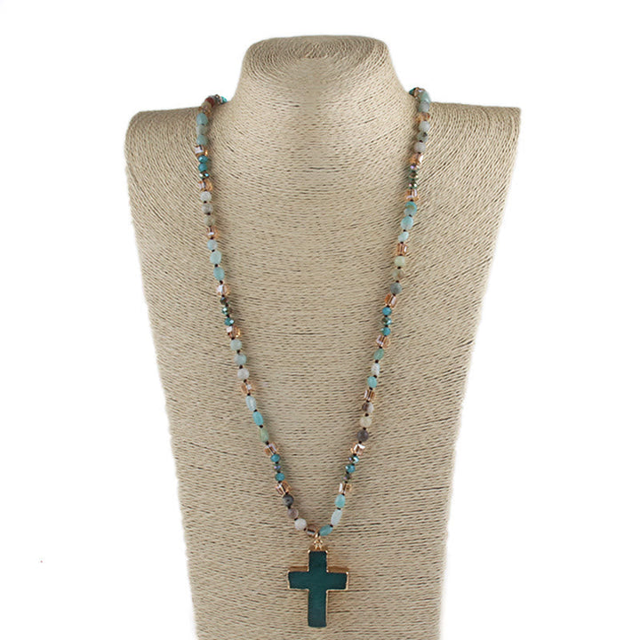 Catholic Cross Pendant Christian Necklace Religious Jewelry