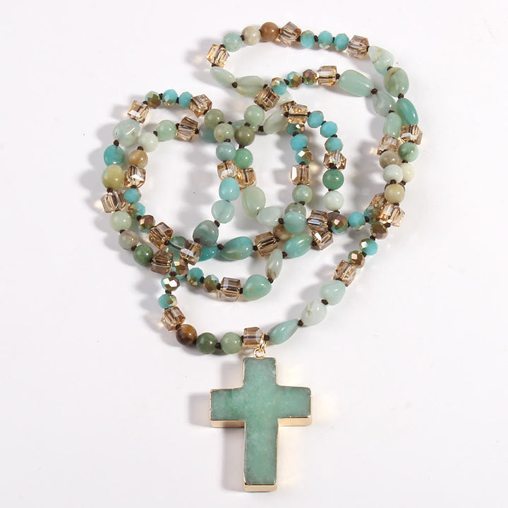 Catholic Cross Pendant Christian Necklace Religious Jewelry