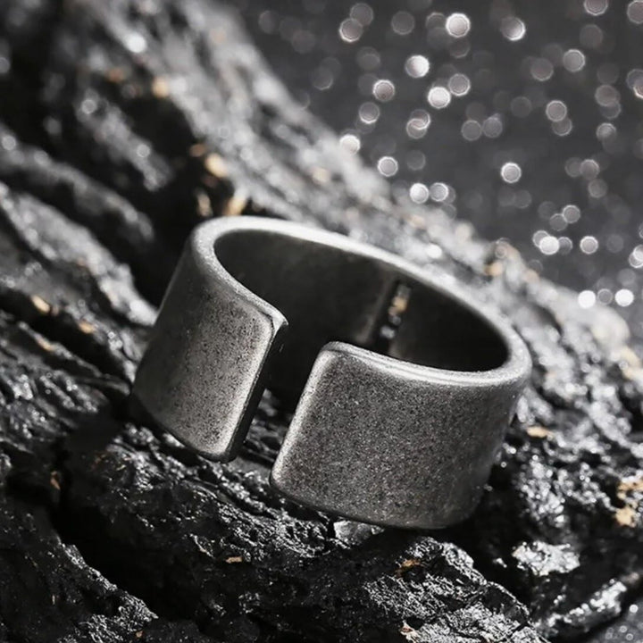 Stainless Steel Antique Punk  Cross Ring