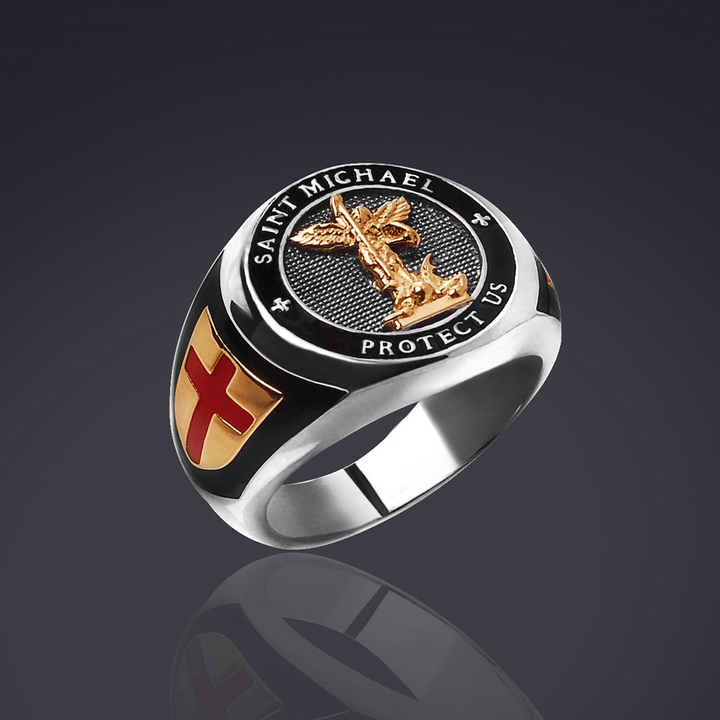 Saint Michael the Archangel Protection Ring