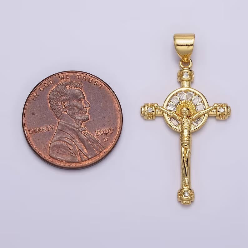 Jesus Cross Crucifix Christian Faith Necklace