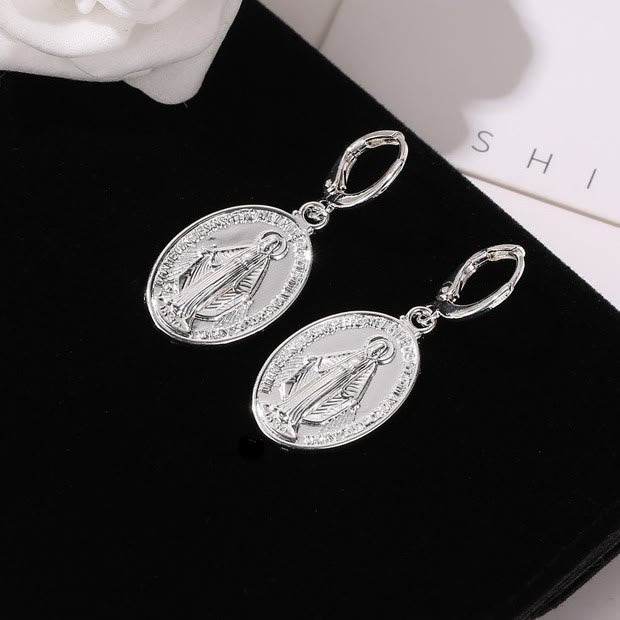 Miraculous Mary Medals Religion Earrings VIP
