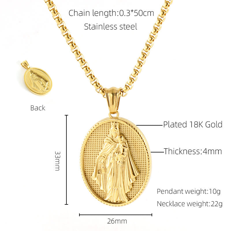 11 Retro Style Classic Icon Bless Pendant Necklace