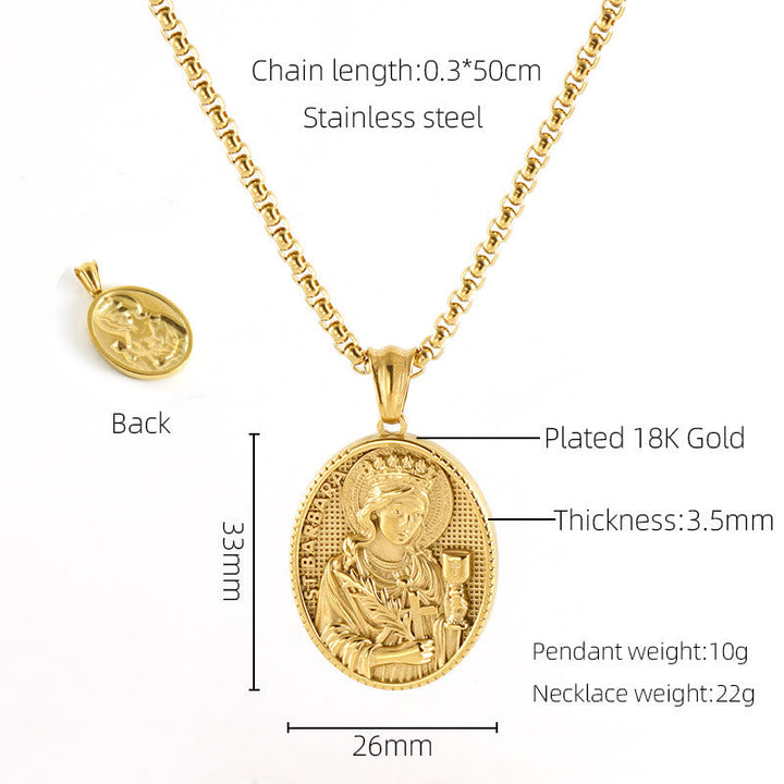 11 Retro Style Classic Icon Bless Pendant Necklace
