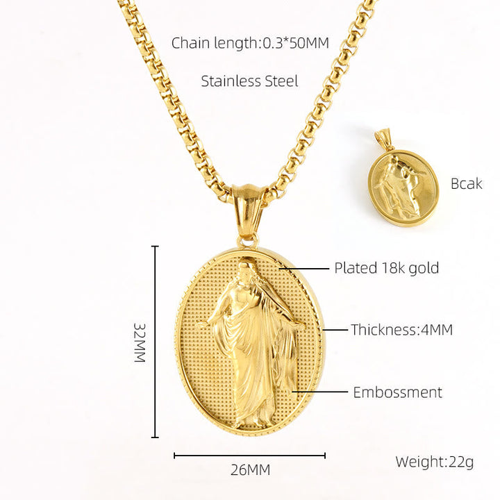 11 Retro Style Classic Icon Bless Pendant Necklace
