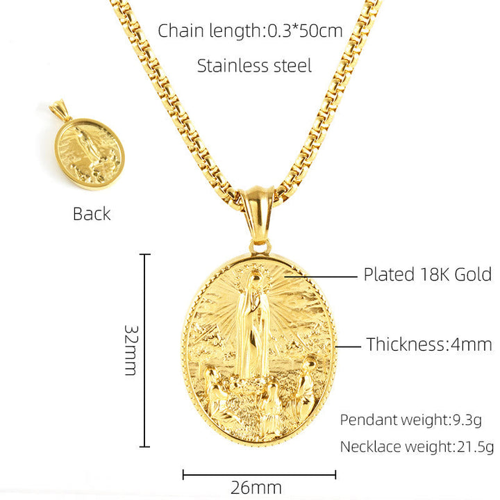 11 Retro Style Classic Icon Bless Pendant Necklace