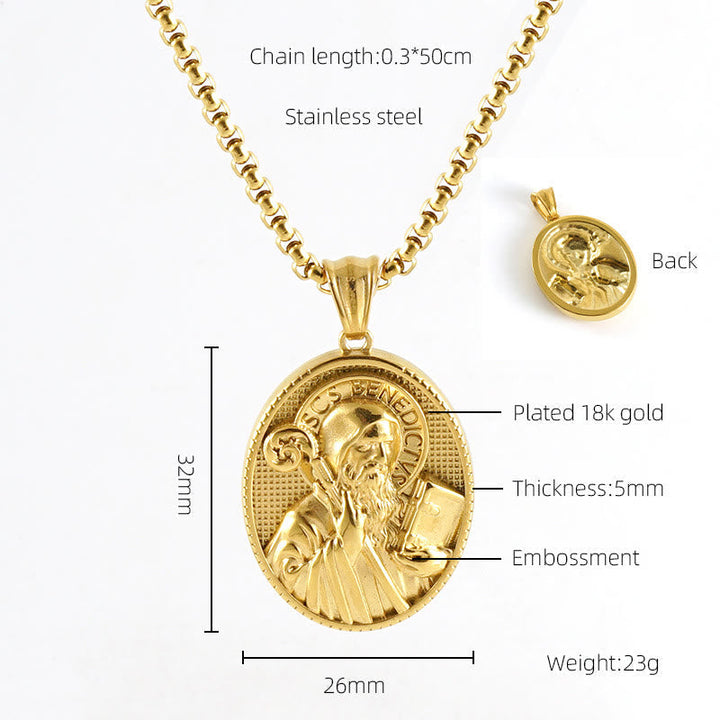 11 Retro Style Classic Icon Bless Pendant Necklace