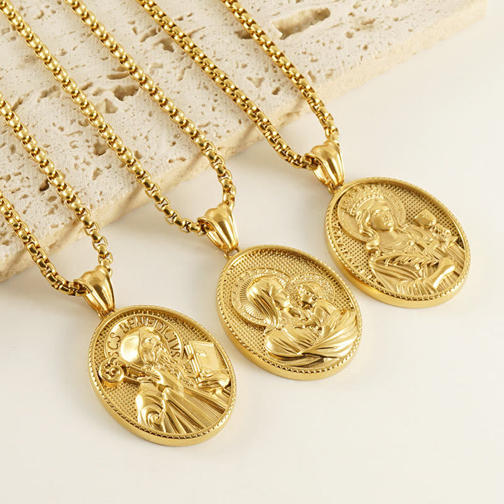 11 Retro Style Classic Icon Bless Pendant Necklace