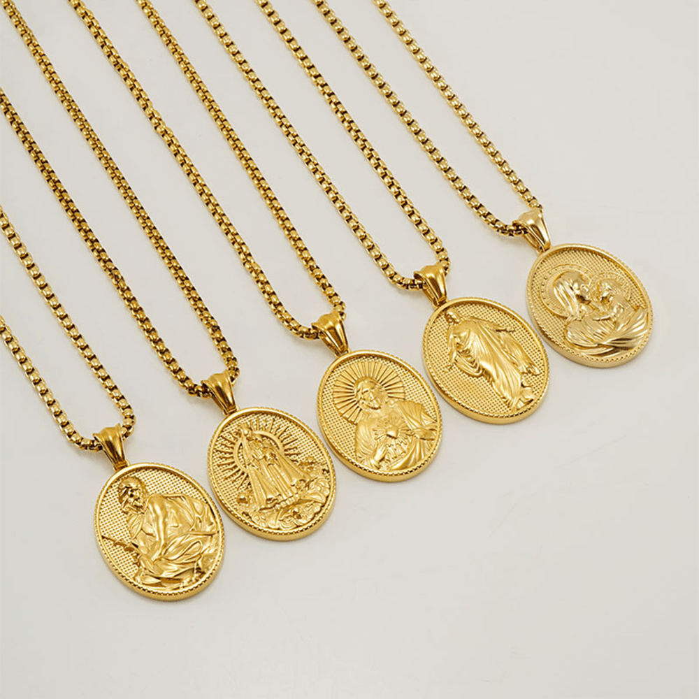 11 Retro Style Classic Icon Bless Pendant Necklace