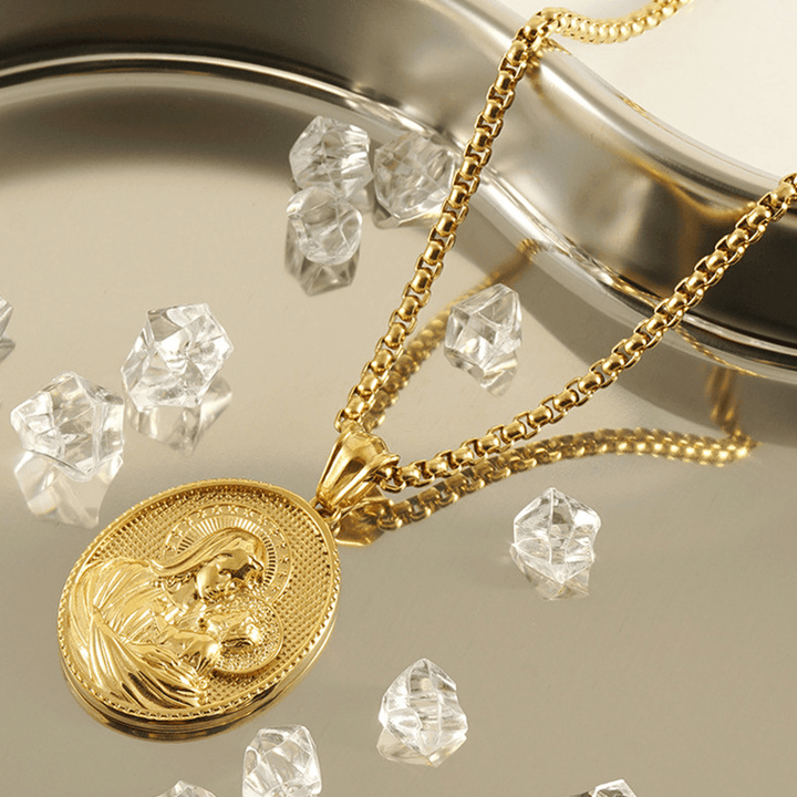 11 Retro Style Classic Icon Bless Pendant Necklace