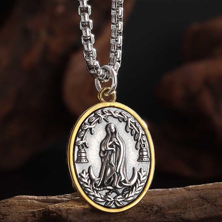 Retro Style Our Lady of Guadalupe Madal Alloy Necklace