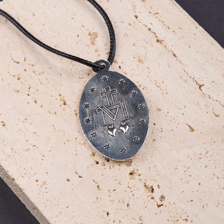Classic Style Miraculous Medal of Our Lady Pendant Necklace