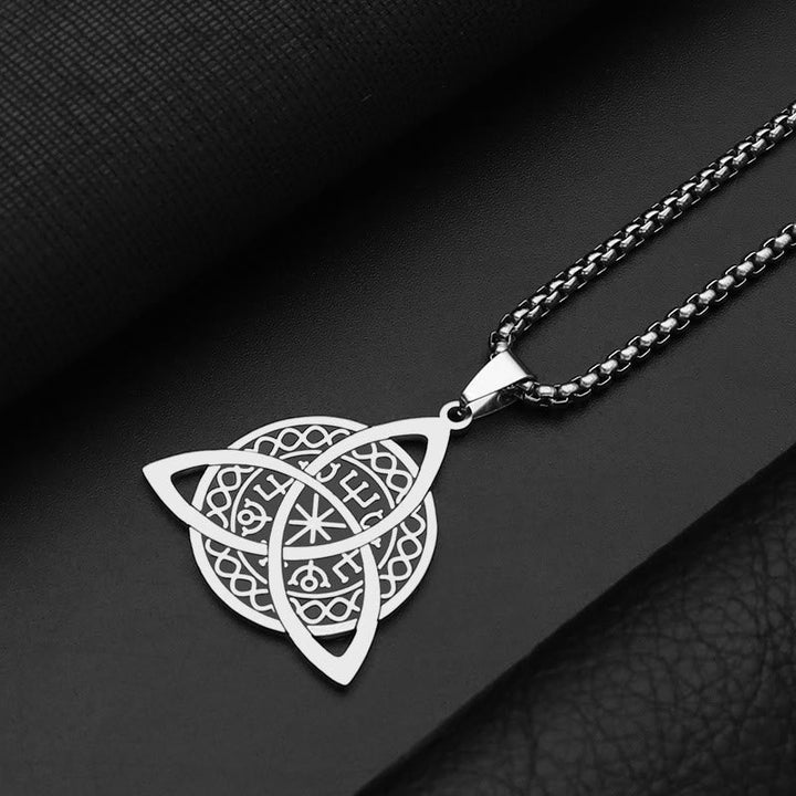 Minimalist Style Triquetra Stainless Steel Pendant Necklace