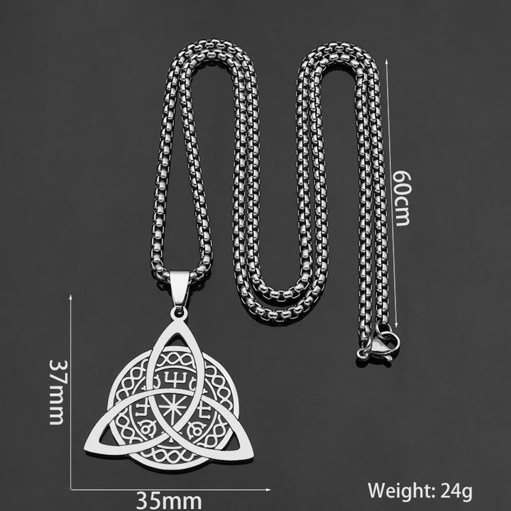 Minimalist Style Triquetra Stainless Steel Pendant Necklace