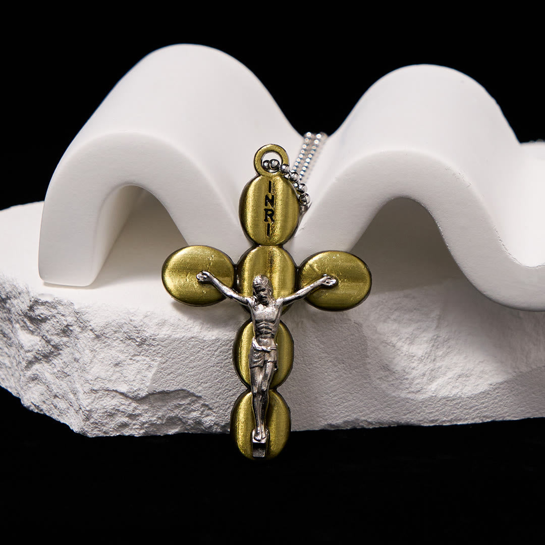 Simple Style Crucifx Protective Religion Amulet Pendant Necklace