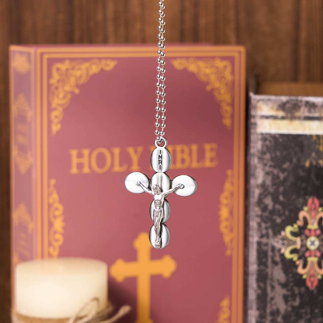 Simple Style Crucifx Protective Religion Amulet Pendant Necklace