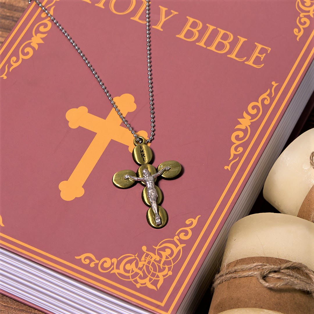 Simple Style Crucifx Protective Religion Amulet Pendant Necklace