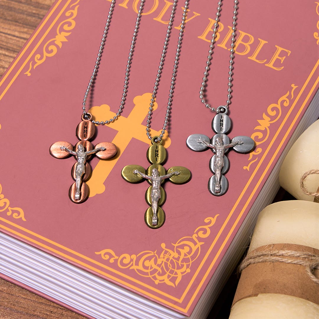 Simple Style Crucifx Protective Religion Amulet Pendant Necklace