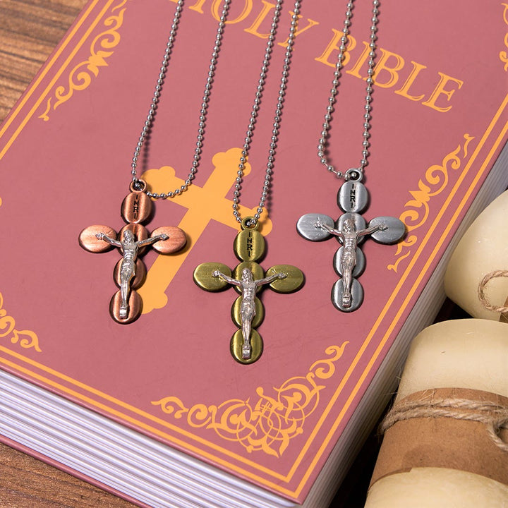 Simple Style Crucifx Protective Religion Amulet Pendant Necklace