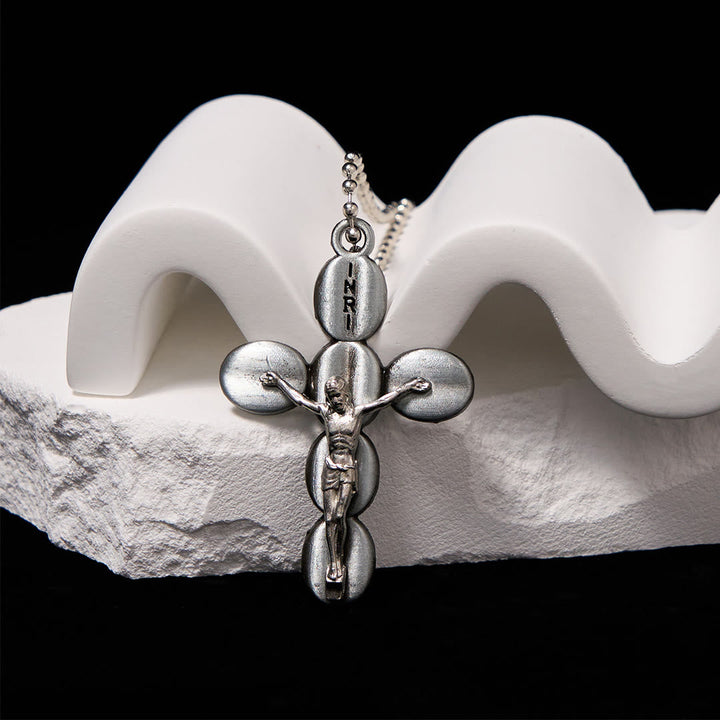 Simple Style Crucifx Protective Religion Amulet Pendant Necklace