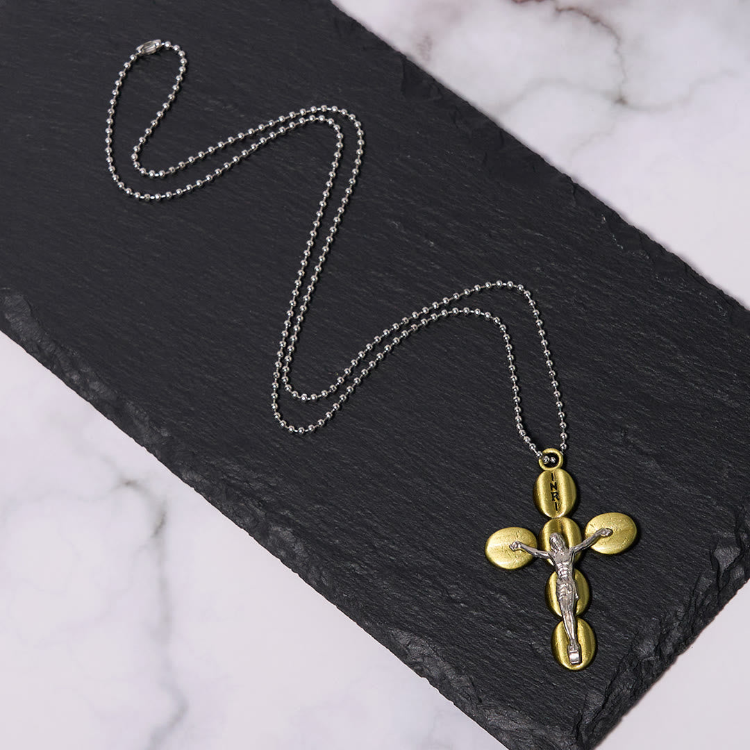 Simple Style Crucifx Protective Religion Amulet Pendant Necklace
