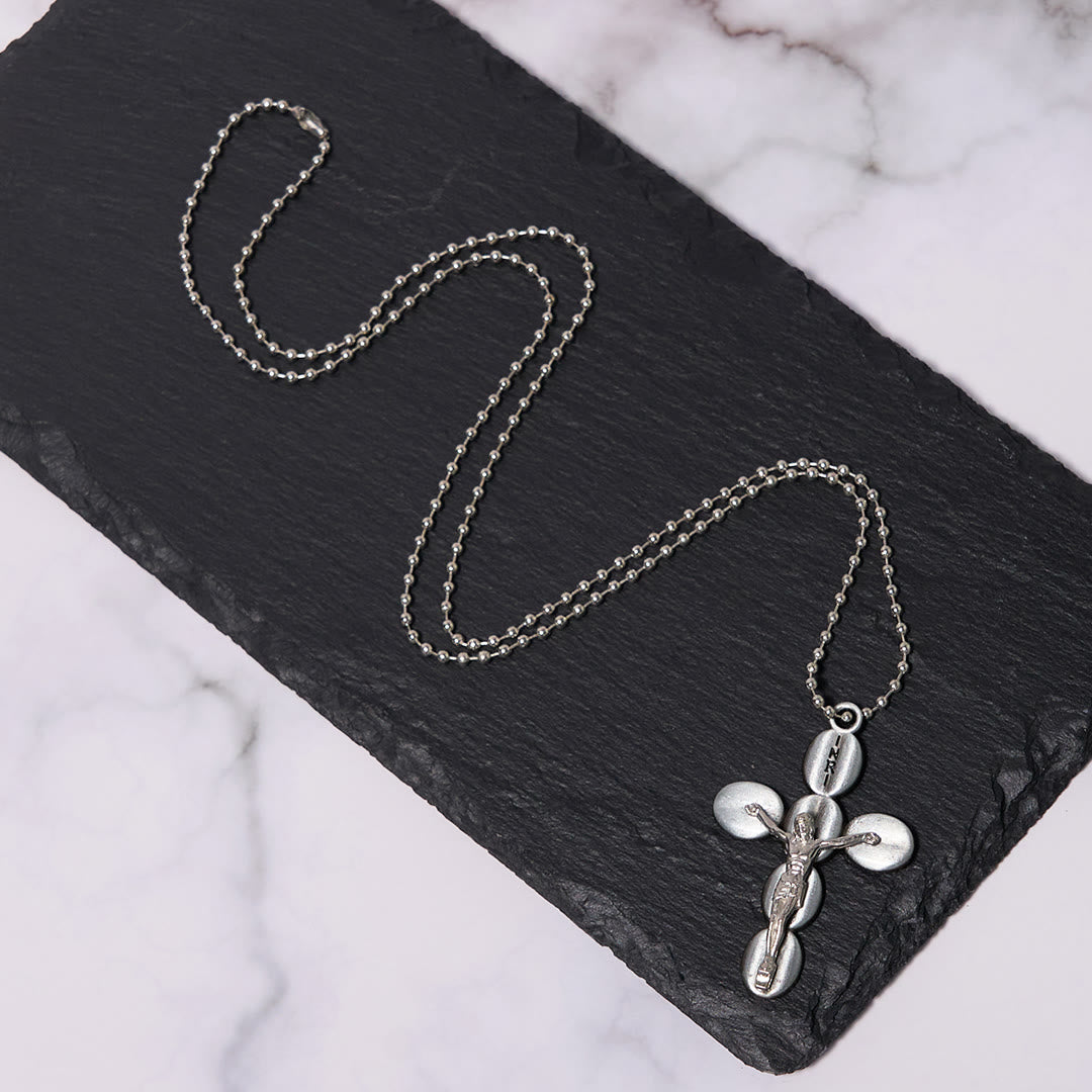 Simple Style Crucifx Protective Religion Amulet Pendant Necklace