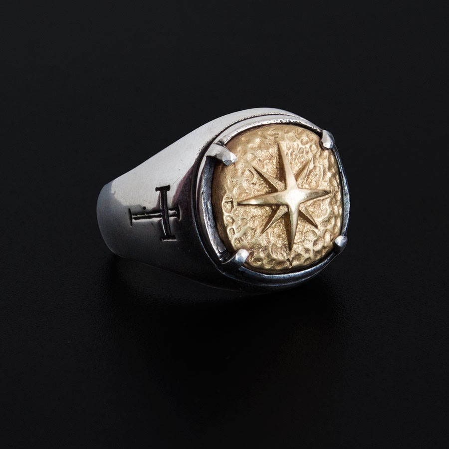 Classic Style Star of Bethlehem Cross Sacred Blessing Ring