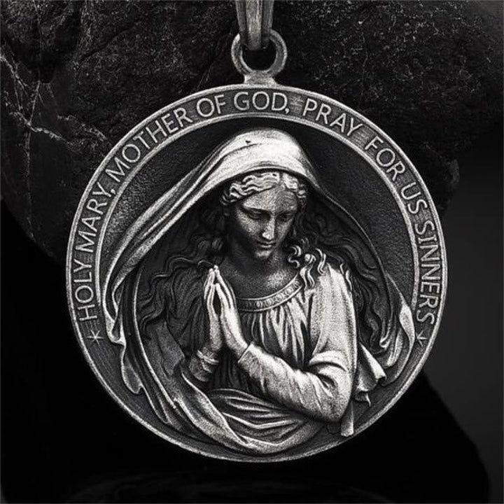 Classic Style Holy Mary Mother Of God Pray For Us Sinners Necklace