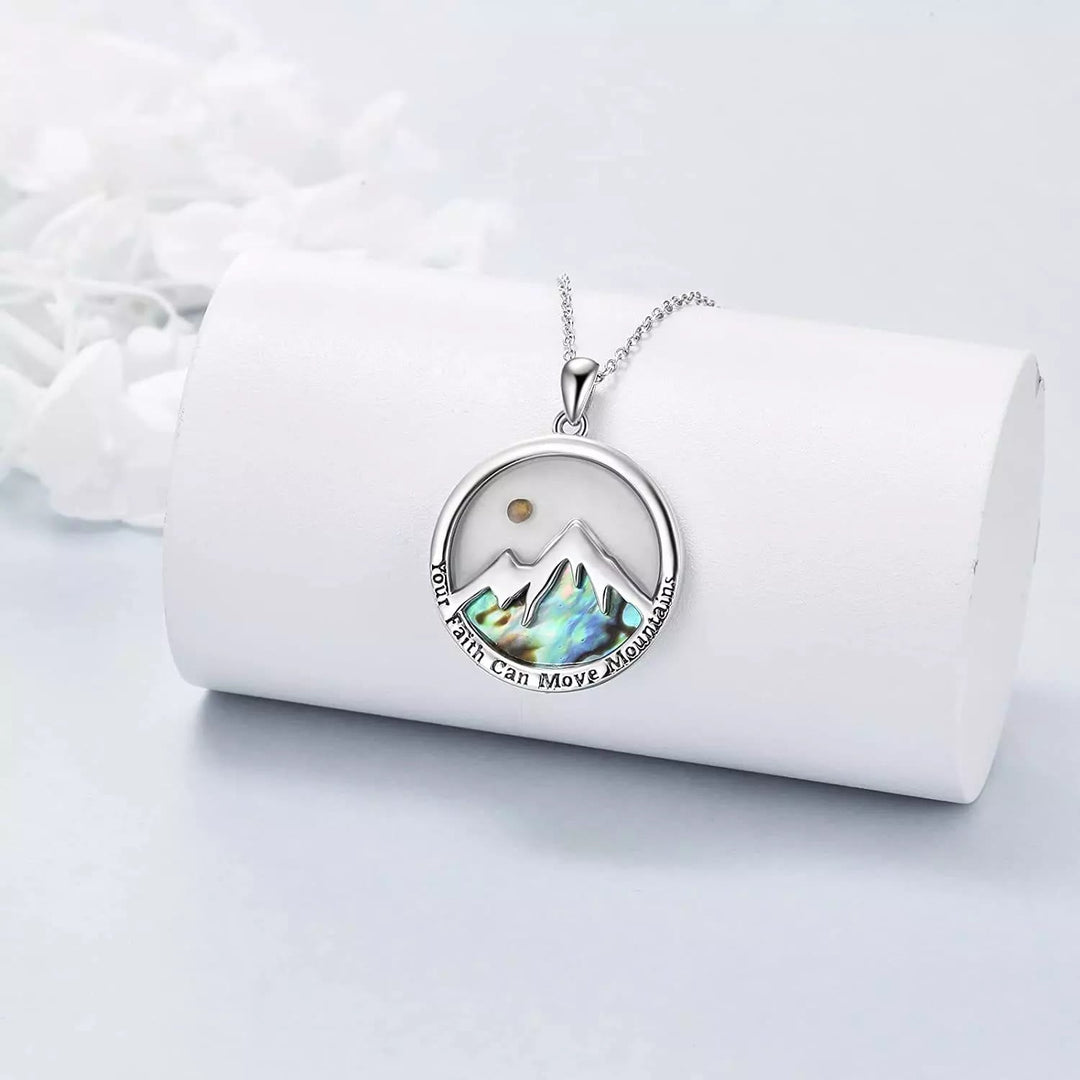 Classic Style Mustard Seed Faith Can Move Mountains Pendant Necklace