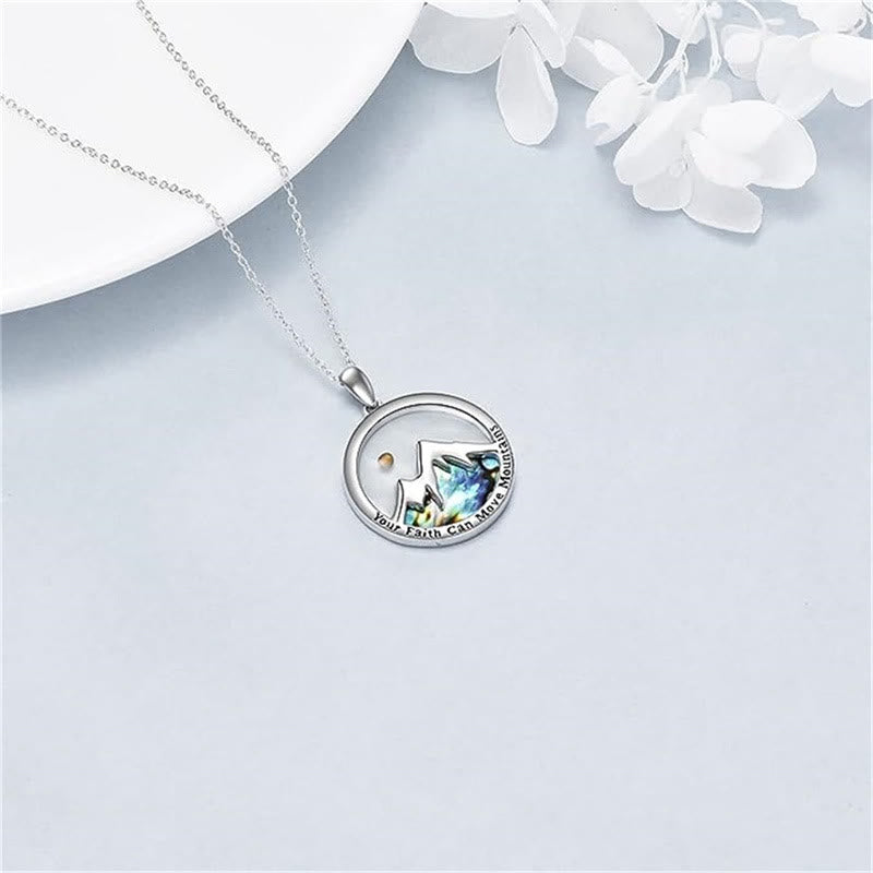 Classic Style Mustard Seed Faith Can Move Mountains Pendant Necklace