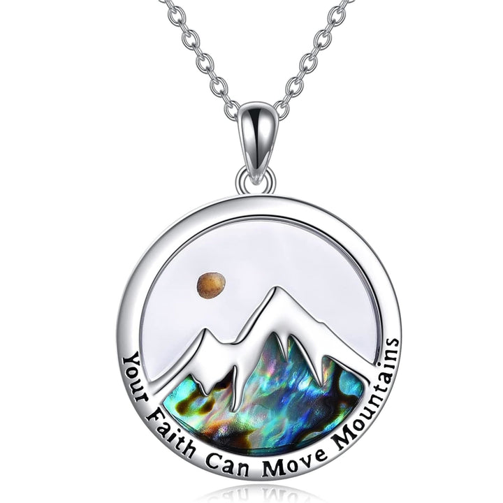 Classic Style Mustard Seed Faith Can Move Mountains Pendant Necklace