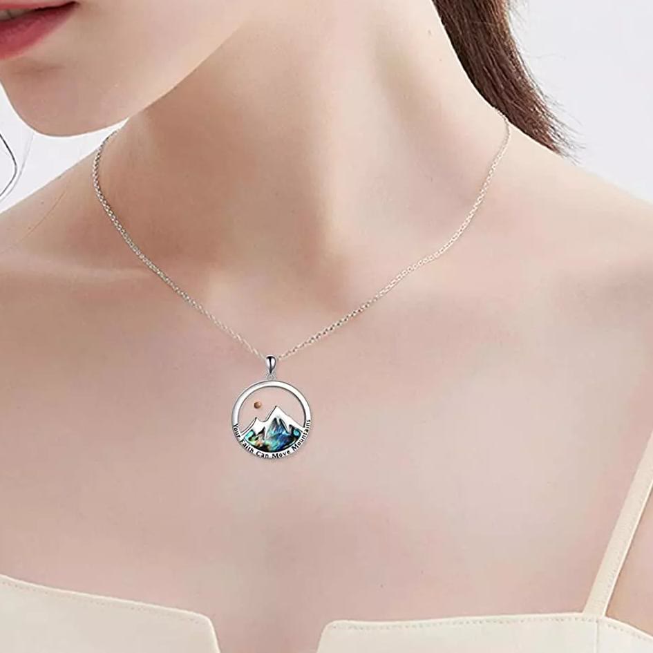 Classic Style Mustard Seed Faith Can Move Mountains Pendant Necklace