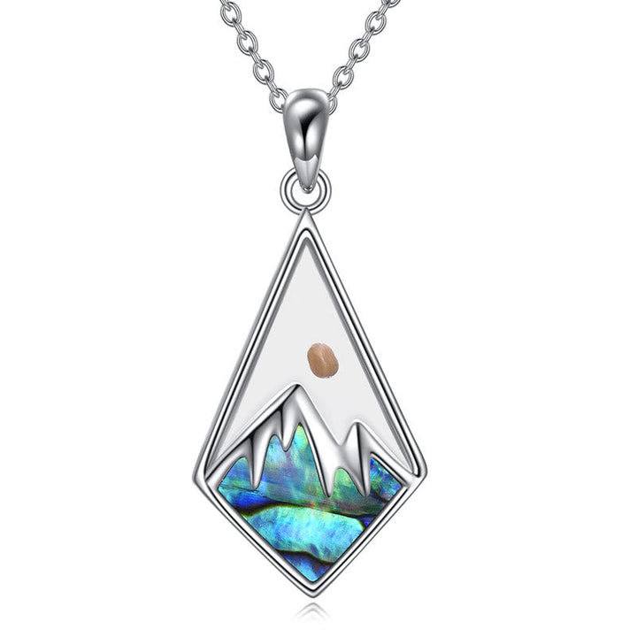Modern Style Mustard Seed Faith Moves Mountain Pendant Necklace