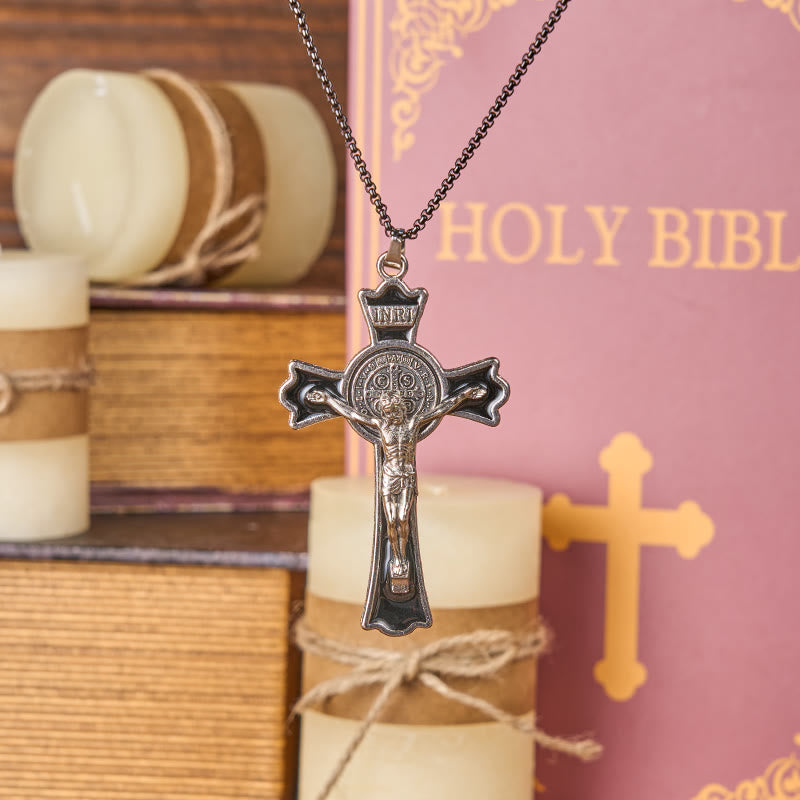 Classic Style Multicolor of Crucifix Divine Protection Pendant Necklace(6 color)